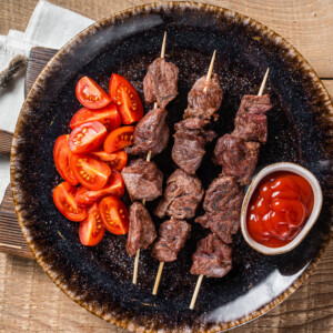 brochetas de ternera