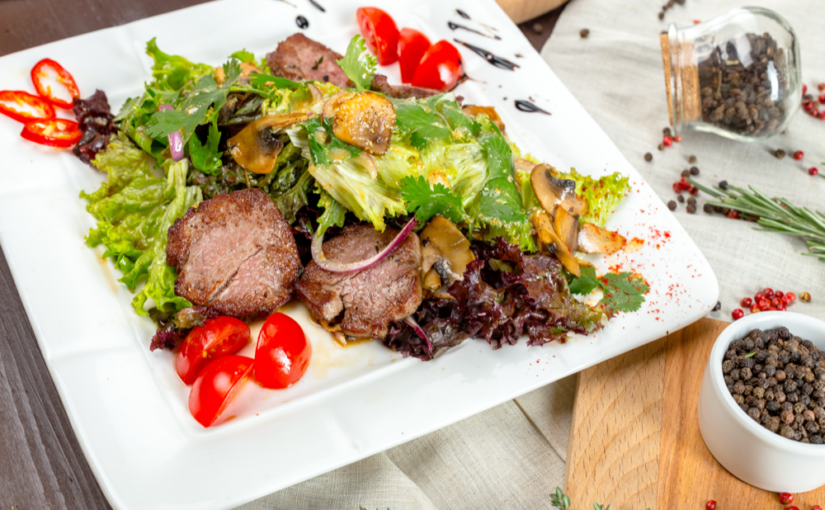 Ensalada con ternera IGP Sierra de Guadarrama